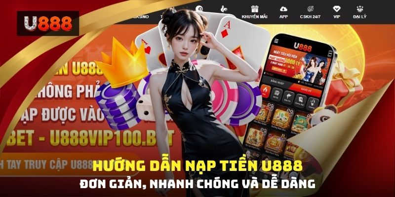Hướng dẫn Nạp tiền U888 chi tiết, dễ dàng, nhanh chóng nhất 3 Cách nạp tiền U888 đơn giản và dễ dàng